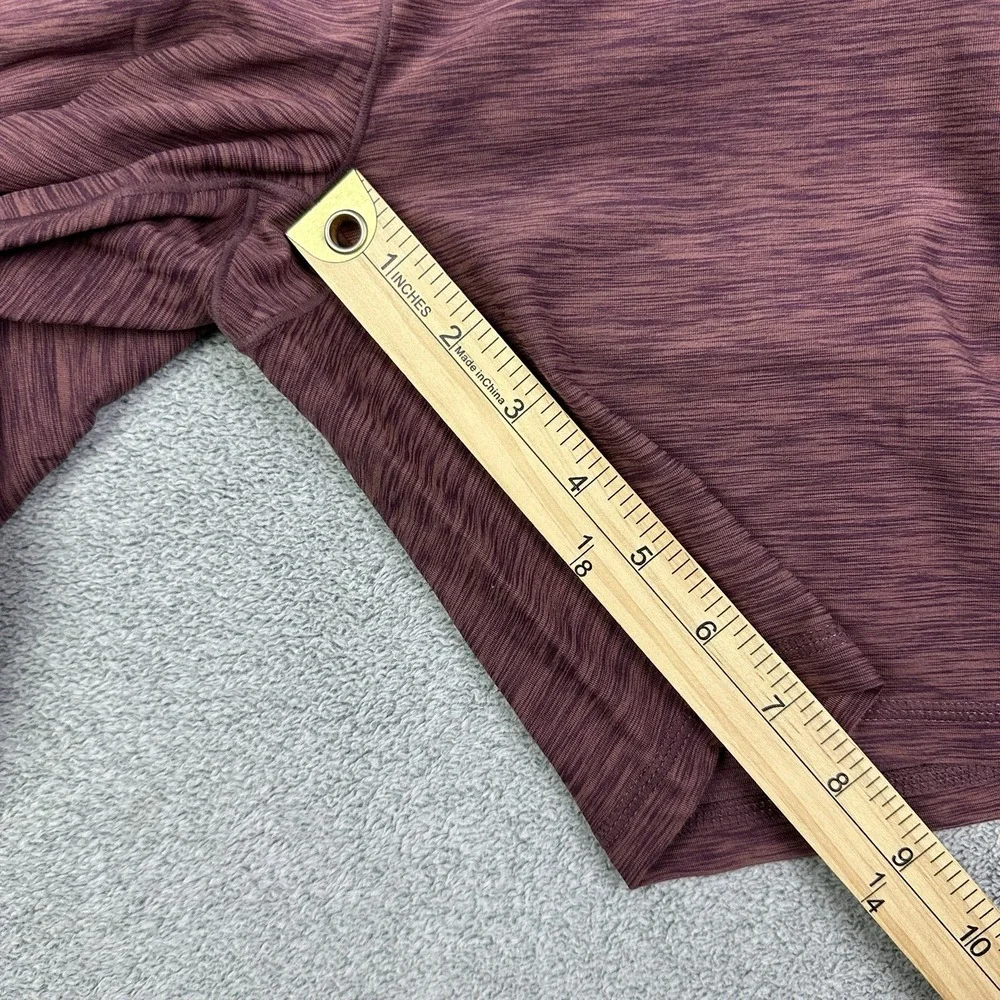 Prana Kimble Shorts Womens Medium Flannel Heather Biker Yoga Athletic Gym NEW - Picture 8 of 12